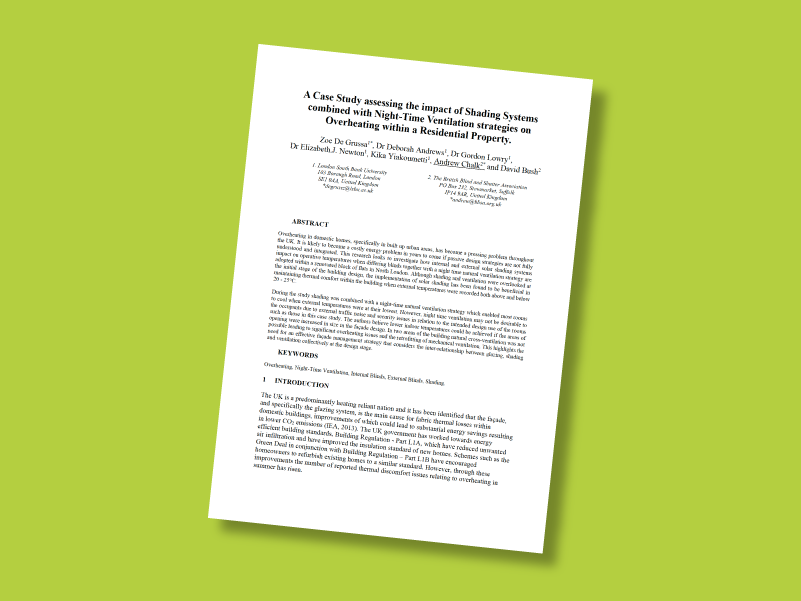 BBSA-Overheating-Case-study